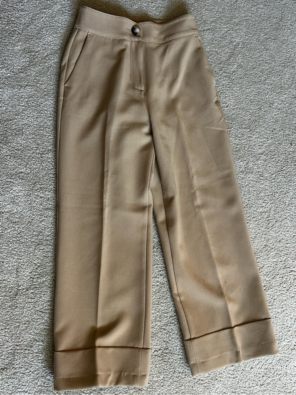 United Colors of Benetton Wide Leg Taupe Dress Pants